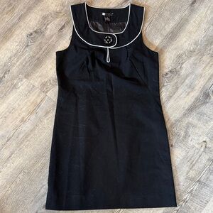 Carole Little Black Mini Dress with White Trim
